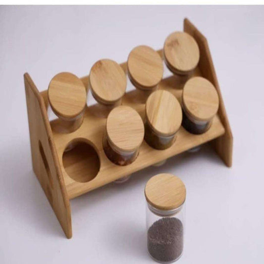 8 Piece Bamboo Spice Set image 0