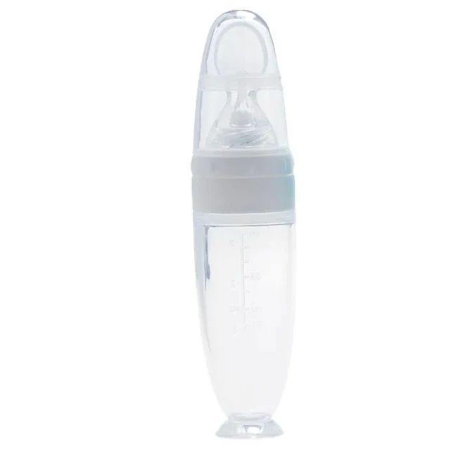 Baby Puree Feeding Spoon- White image 4