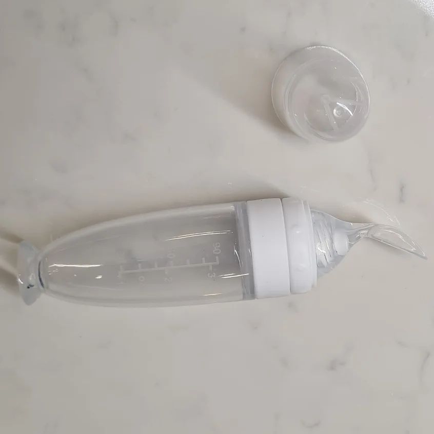 Baby Puree Feeding Spoon- White image 6