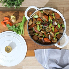 Crock Pot Artisan 7 Quart Enameled Cast Iron Round Dutch Oven image 8