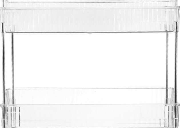Plastic Bathroom Storage - 2 Tier Wide (11"x7"x11") image