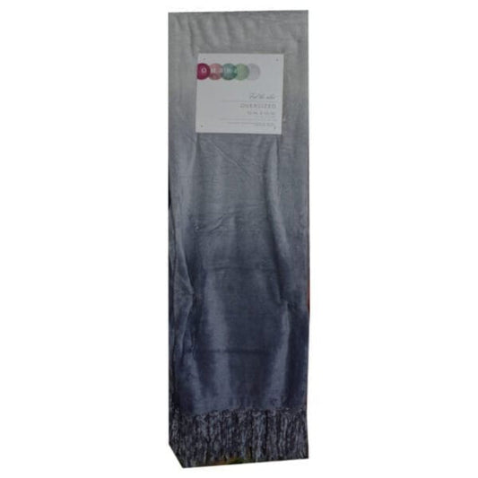 Ombre Grey Fringe Throw image 0