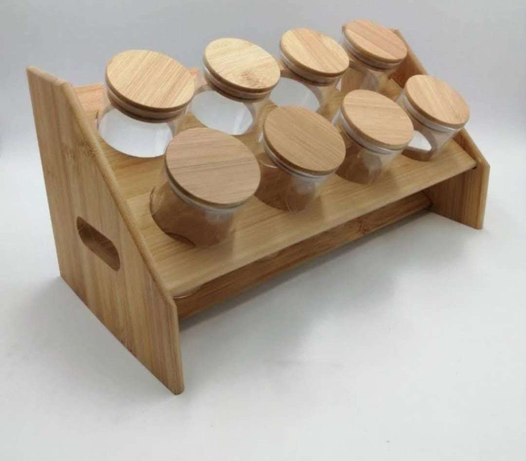 8 Piece Bamboo Spice Set image 2