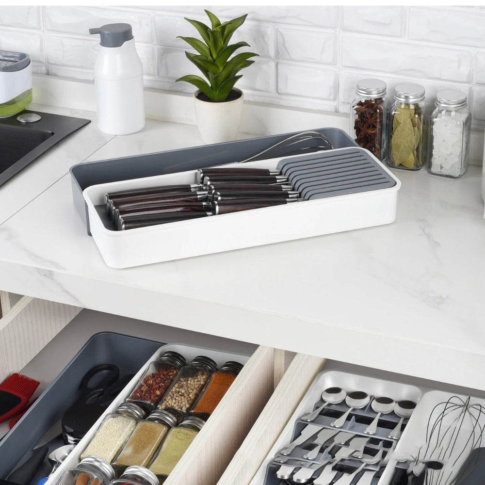 Expandable Knife Drawer Organizer Tray image 2