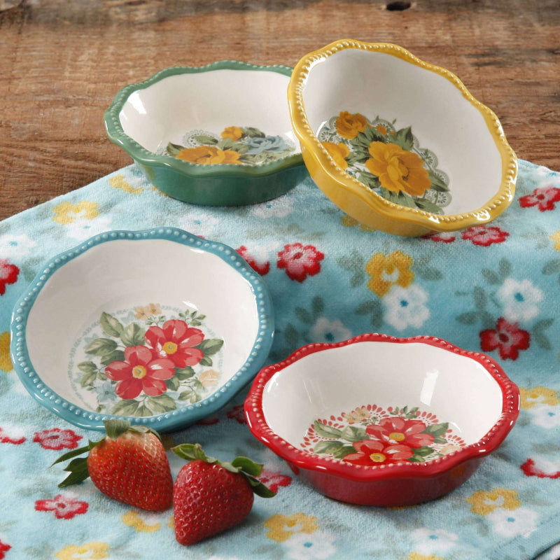 Pioneer Woman Vintage Floral 5" Mini Pie Plates image 0