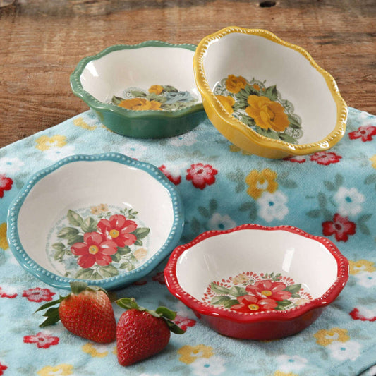 Pioneer Woman Vintage Floral 5" Mini Pie Plates image 0