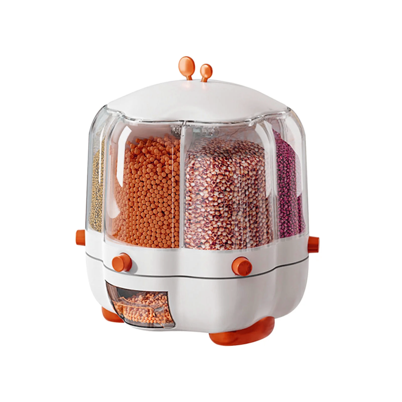 Rotating Rice/grain Dispenser and Storage Box 26.5x38cm image 0