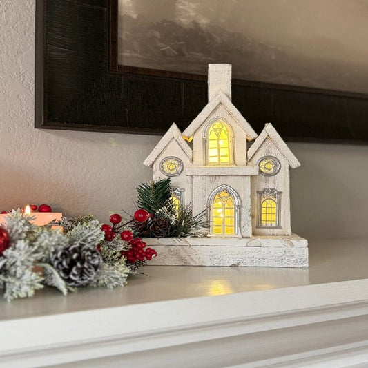 Wooden Decorative Christmas House
