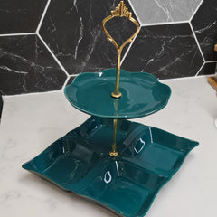 Snack Serving Plate- 2 Tiers image 0