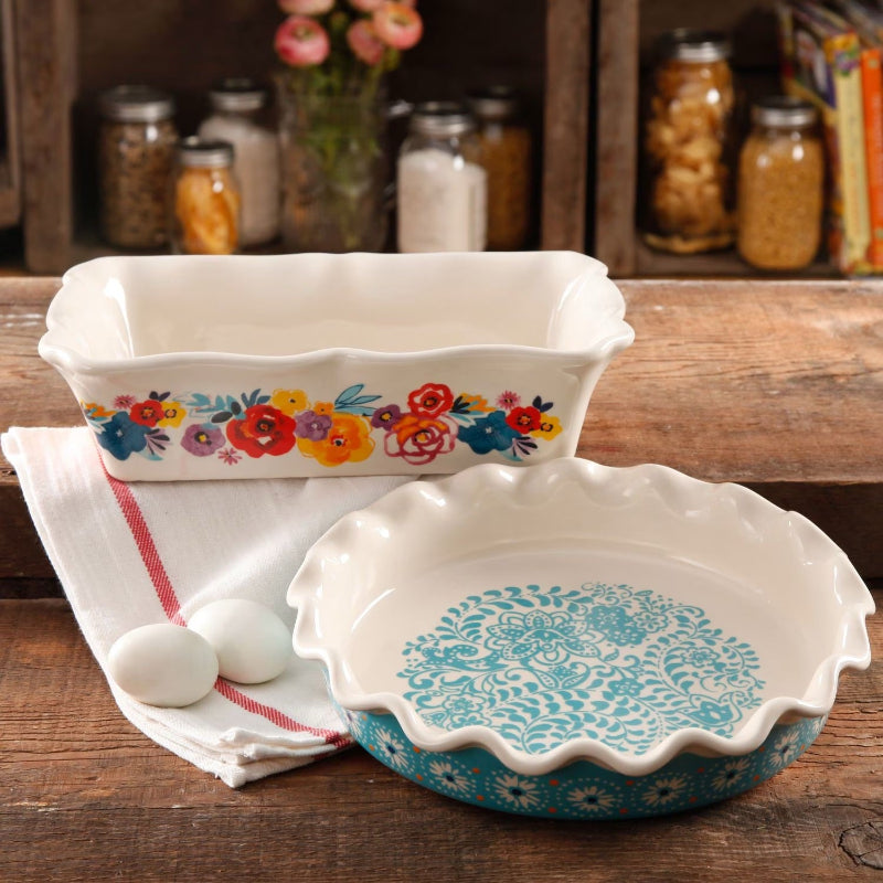 The Pioneer Woman Stoneware Pie &amp; Loaf Pan image 0