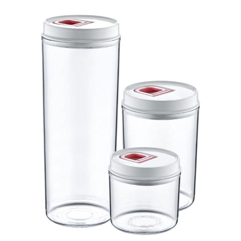 Plastic Storage Container Set w/Vacuum Lid- 3 Pieces image 0