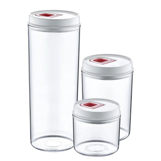 Plastic Storage Container Set w/Vacuum Lid- 3 Pieces image 0
