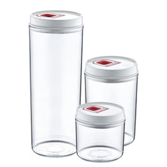 Plastic Storage Container Set w/Vacuum Lid- 3 Pieces image 0