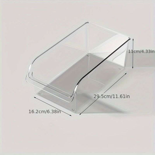 Clear Plastic Storage Basket image 0