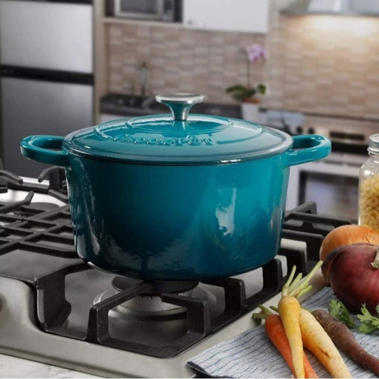 Crock Pot Artisan Enameled Cast Iron Round Dutch Oven 5 Quart image 0
