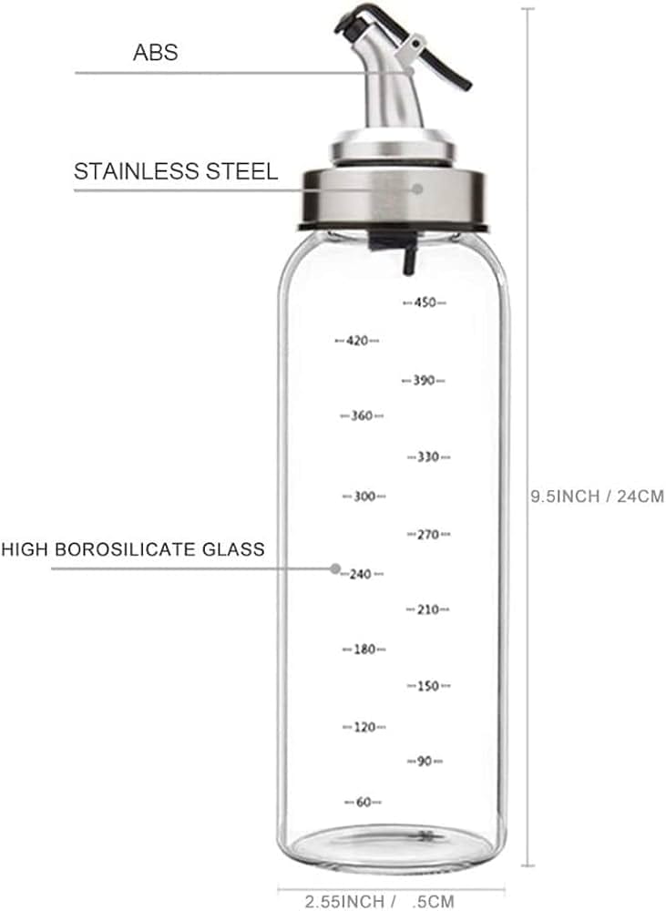 Glass Oil Dispenser Bottle