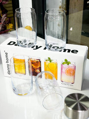 Danny Home Glass Can Shaped Tumbler Set