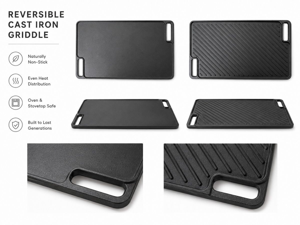 Reversible Cast Iron Griddle