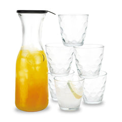 Danny Home 7 Piece Glass Juice Jar Set