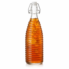 Glass Bottle with Snap Lid