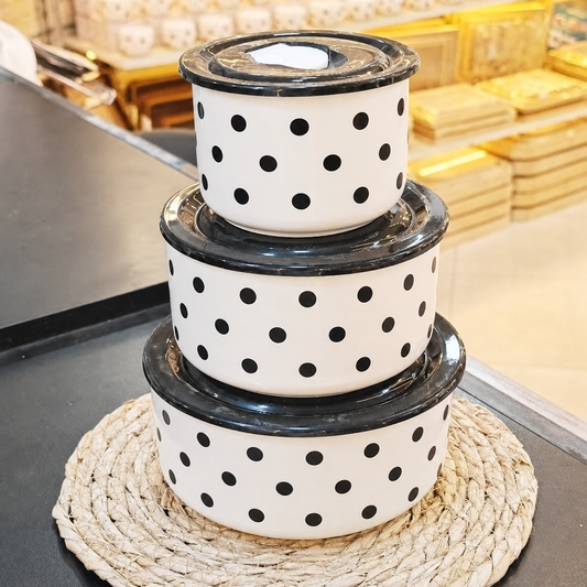 Ceramic Storage Bowls with Lid