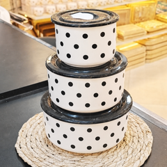 Ceramic Storage Bowls with Lid