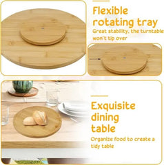 Rotating Bamboo Chopping Board