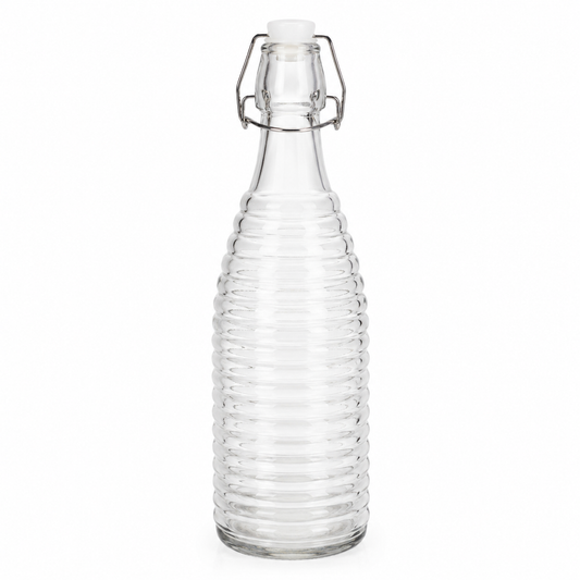 Glass Bottle with Snap Lid