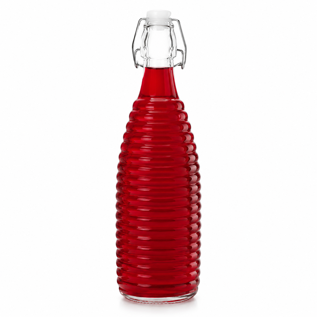 Glass Bottle with Snap Lid