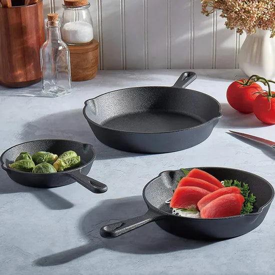 Gibson Brickstone 3 Piece Skillet Set