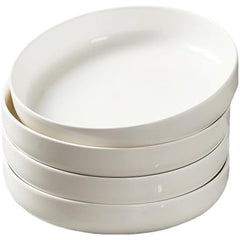 13" White Ceramic Pasta Bowl