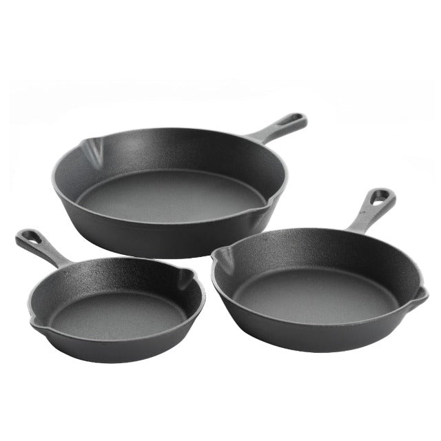 Gibson 3 Piece Pre-Seasoned Skillet Set