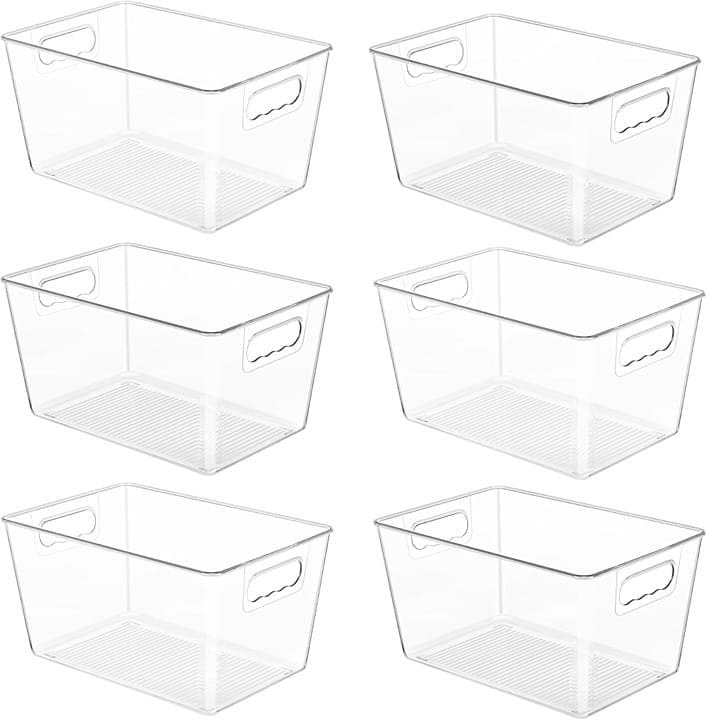 Clear Storage Bin With Handle