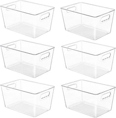 Clear Storage Bin With Handle