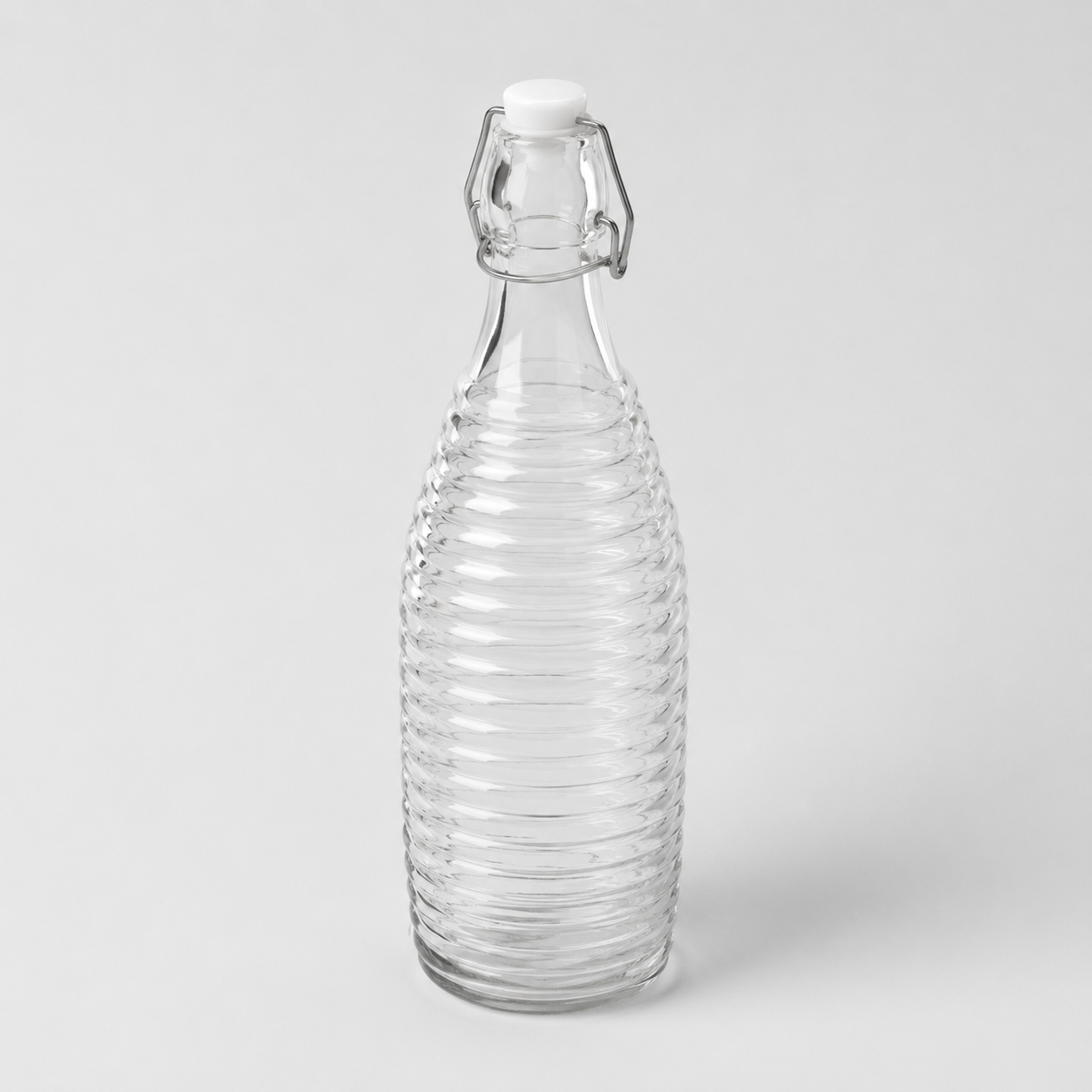 Glass Bottle with Snap Lid