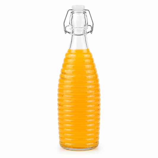 Glass Bottle with Snap Lid