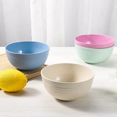 Cream Plastic Cereal Bowls