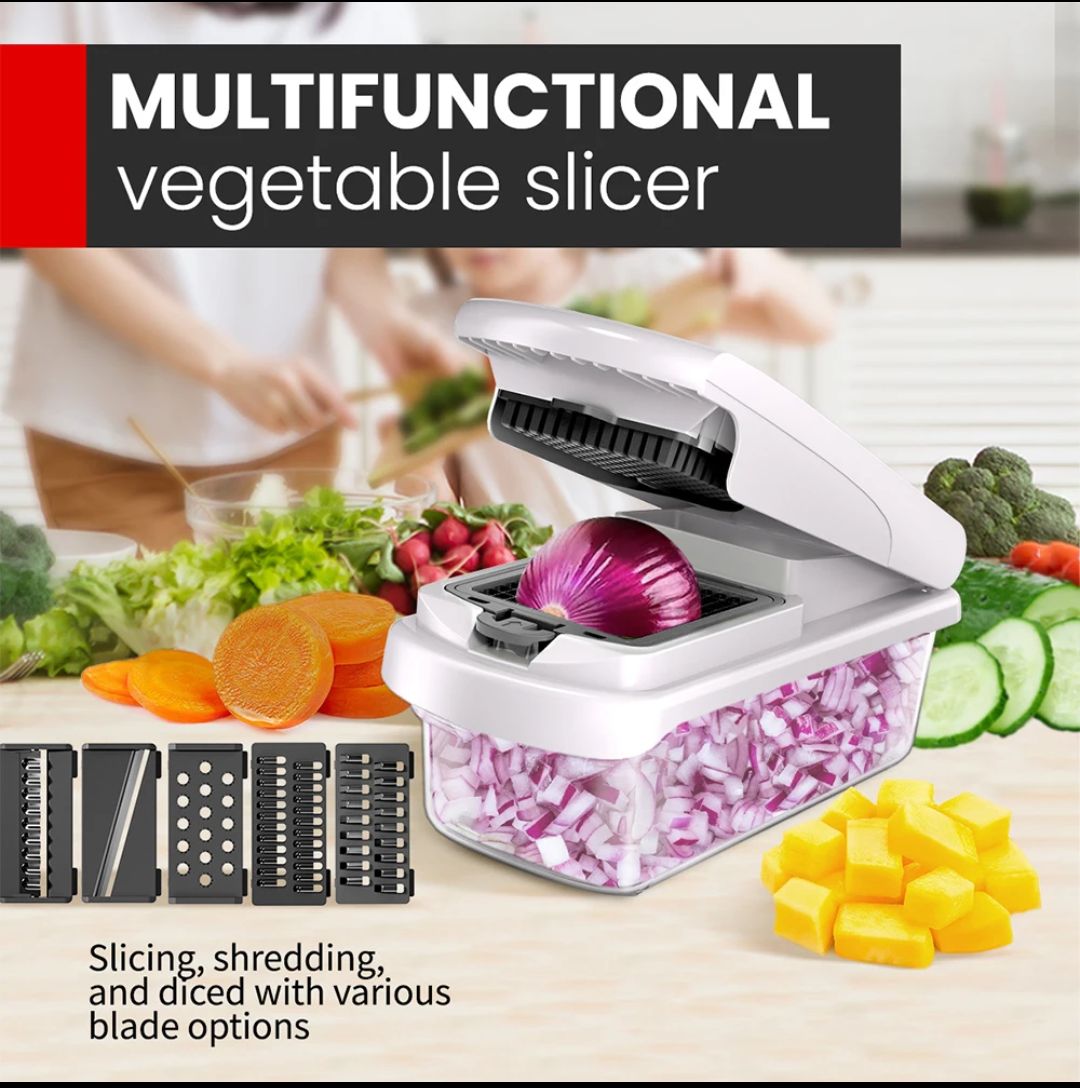 Multi Functional Veggie Slicer, Dicer, Shredder