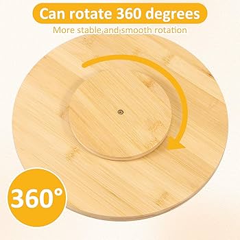Rotating Bamboo Chopping Board